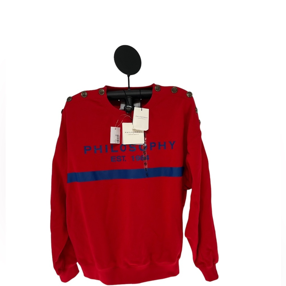Philosophy Di Lorenzo Serafini Women’s Size Large Sweater Red New With Tags